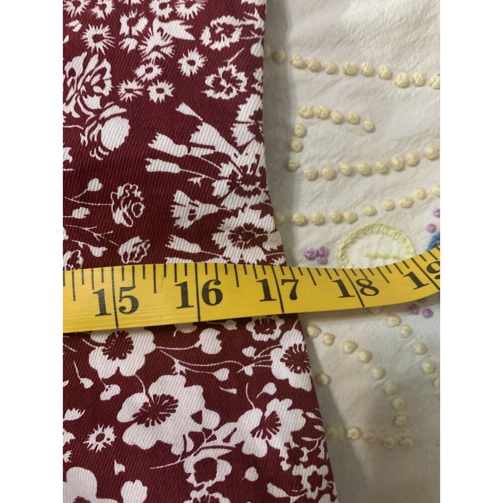Tuckernuck Hyacynth House Maroon Bagonia Floral Front Zip Mini Dress Large - Picture 5 of 12